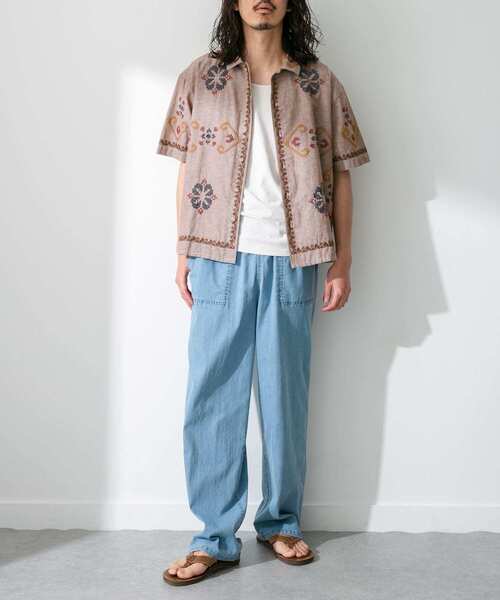 URBAN RESEARCH Sonny Label（アーバンリサーチサニーレーベル）の「『接触冷感』デニムユーティリティイージーパンツ（デニムパンツ・メンズ・ライトインディゴブルー/インディゴブルー・MEDIUM/LARGE）」の12枚目の写真