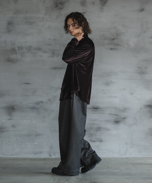 CASPER JOHN（キャスパージョン）の「High drape corduroy shirts/ハイドレープコーデュロイシャツ（シャツ/ブラウス・メンズ・パープル/ホワイト/ダークブラウン/ブラック/グレー・X-SMALL/SMALL/MEDIUM/LARGE）」の17枚目の写真