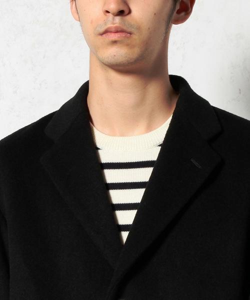 green label relaxing（グリーンレーベルリラクシング）の「□DROP/SLDR チェスターコート（チェスターコート・メンズ・ブラック/ライトグレー・LARGE/MEDIUM/SMALL）」の7枚目の写真