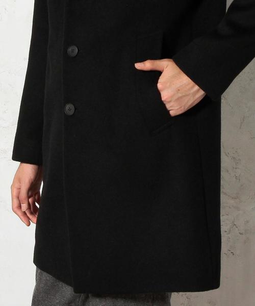 green label relaxing（グリーンレーベルリラクシング）の「□DROP/SLDR チェスターコート（チェスターコート・メンズ・ブラック/ライトグレー・LARGE/MEDIUM/SMALL）」の11枚目の写真