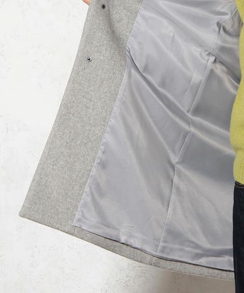 green label relaxing（グリーンレーベルリラクシング）の「□DROP/SLDR チェスターコート（チェスターコート・メンズ・ブラック/ライトグレー・LARGE/MEDIUM/SMALL）」の8枚目の写真