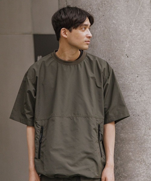 LAKOLE(ラコレ)の「【吸水速乾】ナイロンZIP-プルオーバー<PARK by LAKOLE>/117019(Tシャツ/カットソー・メンズ・ブラック/オリーブ・X-LARGE/MEDIUM/LARGE)」の13枚目の写真