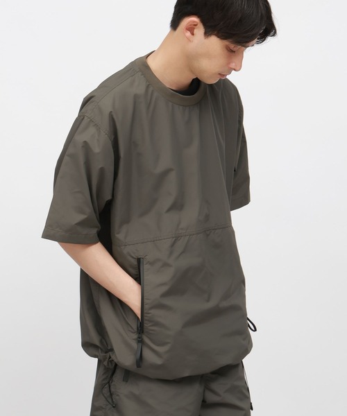 LAKOLE(ラコレ)の「【吸水速乾】ナイロンZIP-プルオーバー<PARK by LAKOLE>/117019(Tシャツ/カットソー・メンズ・ブラック/オリーブ・X-LARGE/MEDIUM/LARGE)」の7枚目の写真