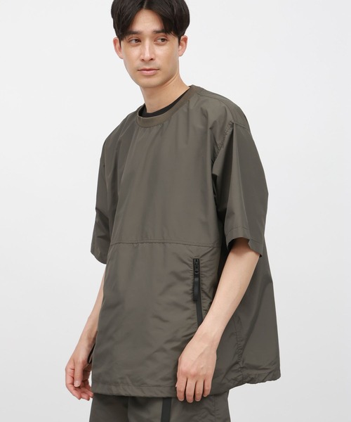 LAKOLE(ラコレ)の「【吸水速乾】ナイロンZIP-プルオーバー<PARK by LAKOLE>/117019(Tシャツ/カットソー・メンズ・ブラック/オリーブ・X-LARGE/MEDIUM/LARGE)」の6枚目の写真