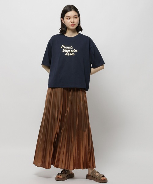 niko and...（ニコアンド）の「機能付きアソートロゴTシャツ（Tシャツ/カットソー・レディース・オフホワイト/ラベンダー/ネイビー/ホワイト・LARGE/MEDIUM）」の10枚目の写真