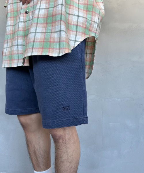 JEANS FACTORY （ジーンズファクトリー）の「[ONEITA/オニータ] POWER-T ワンポイント刺繍ロゴ ピグメントショートパンツ（その他パンツ・メンズ・ネイビー/グレー/ブラック・M/L）」の3枚目の写真