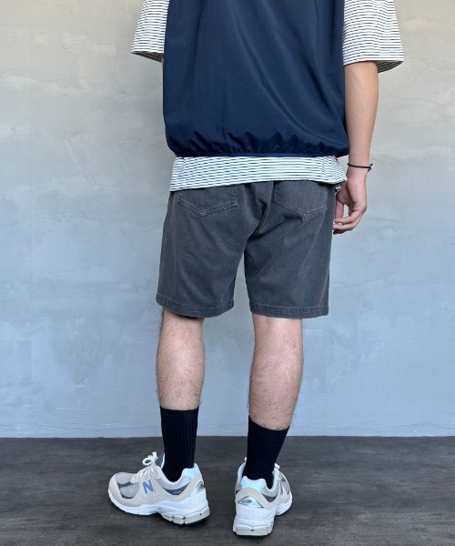 JEANS FACTORY （ジーンズファクトリー）の「[ONEITA/オニータ] POWER-T ワンポイント刺繍ロゴ ピグメントショートパンツ（その他パンツ・メンズ・ネイビー/グレー/ブラック・M/L）」の11枚目の写真