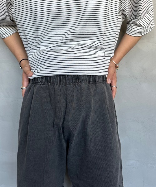 JEANS FACTORY （ジーンズファクトリー）の「[ONEITA/オニータ] POWER-T ワンポイント刺繍ロゴ ピグメントショートパンツ（その他パンツ・メンズ・ネイビー/グレー/ブラック・M/L）」の15枚目の写真