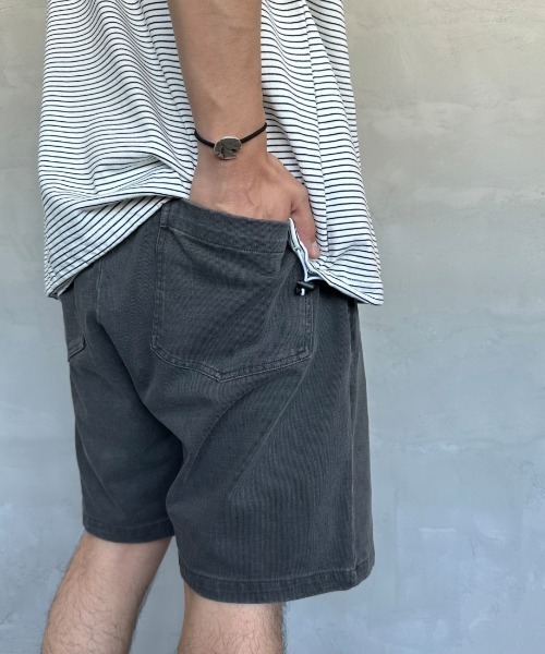 JEANS FACTORY （ジーンズファクトリー）の「[ONEITA/オニータ] POWER-T ワンポイント刺繍ロゴ ピグメントショートパンツ（その他パンツ・メンズ・ネイビー/グレー/ブラック・M/L）」の17枚目の写真