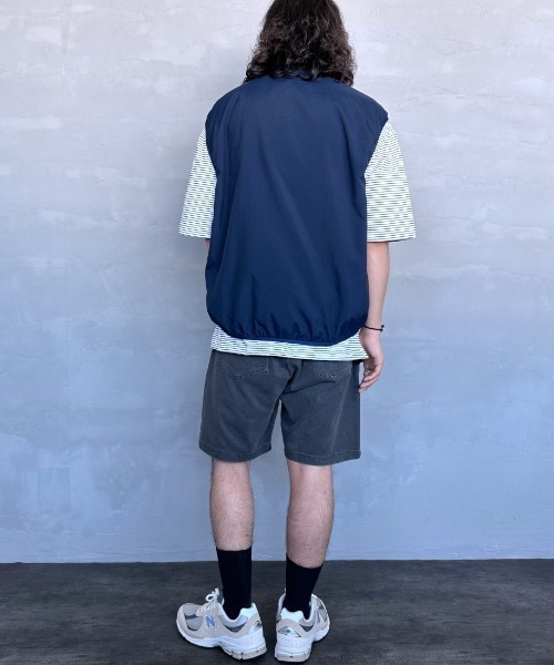 JEANS FACTORY （ジーンズファクトリー）の「[ONEITA/オニータ] POWER-T ワンポイント刺繍ロゴ ピグメントショートパンツ（その他パンツ・メンズ・ネイビー/グレー/ブラック・M/L）」の14枚目の写真