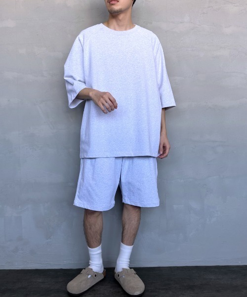 JEANS FACTORY （ジーンズファクトリー）の「[ONEITA/オニータ] POWER-T ワンポイント刺繍ロゴ ピグメントショートパンツ（その他パンツ・メンズ・ネイビー/グレー/ブラック・M/L）」の6枚目の写真