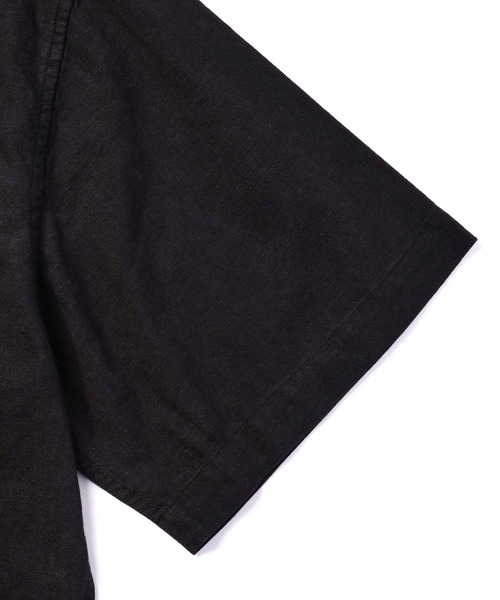 Noen（ノエン）の「半袖レギュラーカラーシャツ（シャツ/ブラウス・メンズ・ブラック/ベージュ・MEDIUM/LARGE）」の4枚目の写真