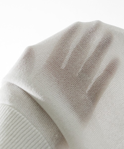 SOMEDIFF（サムディフ）の「【SOMEDIFF】天竺編み半袖無地サマーニット メンズ（ニット/セーター・メンズ・ホワイト/ブラック・M/L/XL）」の7枚目の写真