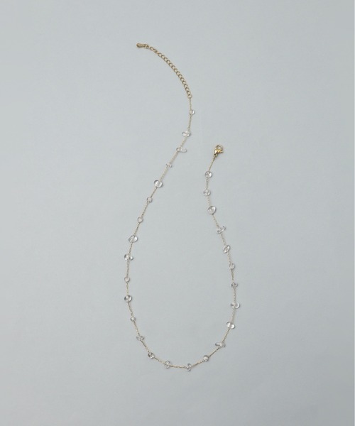 ieLS(イエルズ)の「金属アレルギー対応「ieLS」ステンレス クォーツネックレス(ネックレス・レディース・クリア・ONE SIZE)」の2枚目の写真