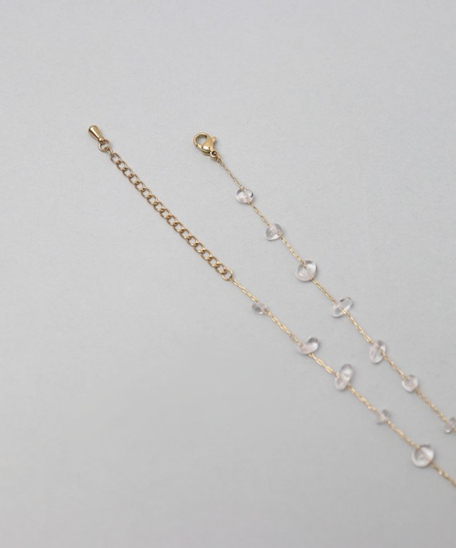 ieLS(イエルズ)の「金属アレルギー対応「ieLS」ステンレス クォーツネックレス(ネックレス・レディース・クリア・ONE SIZE)」の3枚目の写真