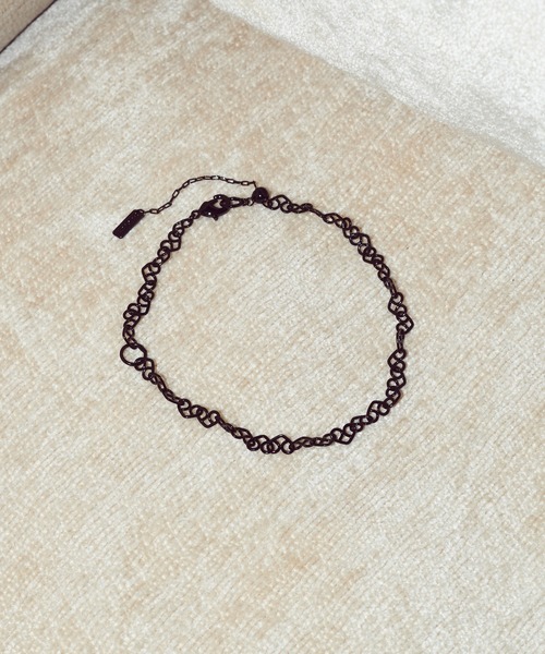 GOLDY(ゴールディ)の「ハート ライン タトゥー アンクレット & ブレスレット(ブレスレット・レディース・ゴールド/シルバー/ブラック・FREE)」の2枚目の写真