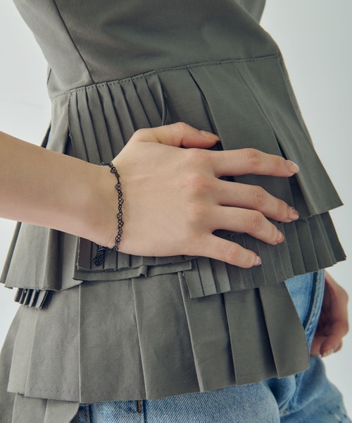 GOLDY(ゴールディ)の「ハート ライン タトゥー アンクレット & ブレスレット(ブレスレット・レディース・ゴールド/シルバー/ブラック・FREE)」の7枚目の写真