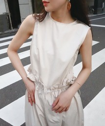 CORNERS（コーナーズ）の「ナイロンタフタギャザーコクーンオールインワン（つなぎ/オールインワン・レディース）」