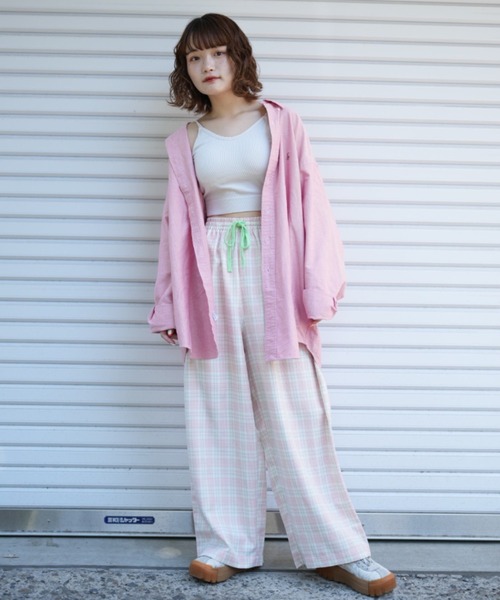 新品COELチェックパンツ【ピンク38】 新品COELチェックパンツ【ピンク38】 パンツ