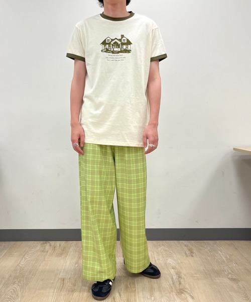 eLur(エラー)の「チェックイージーパンツ(その他パンツ・レディース・ブルー/グリーン/ピンク・MEDIUM/SMALL)」の7枚目の写真