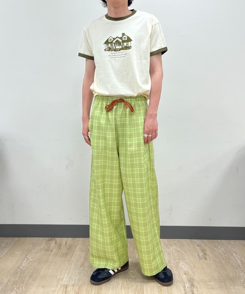 eLur(エラー)の「チェックイージーパンツ(その他パンツ・レディース・ブルー/グリーン/ピンク・MEDIUM/SMALL)」の6枚目の写真