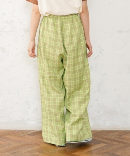 eLur(エラー)の「チェックイージーパンツ(その他パンツ・レディース・ブルー/グリーン/ピンク・MEDIUM/SMALL)」の15枚目の写真