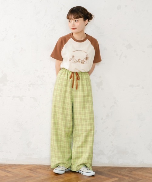 eLur(エラー)の「チェックイージーパンツ(その他パンツ・レディース・ブルー/グリーン/ピンク・MEDIUM/SMALL)」の12枚目の写真