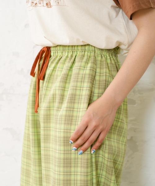 eLur(エラー)の「チェックイージーパンツ(その他パンツ・レディース・ブルー/グリーン/ピンク・MEDIUM/SMALL)」の16枚目の写真