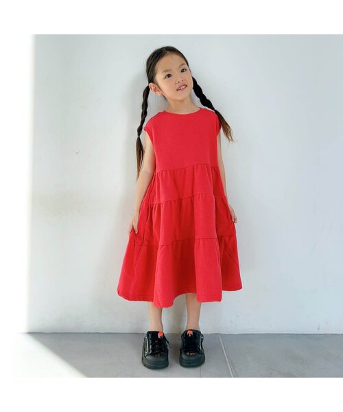 【関税込み】FLORE FLORE レッド Bibi ミディアムワンピース Dresses and Skirts - FLORE FLORE