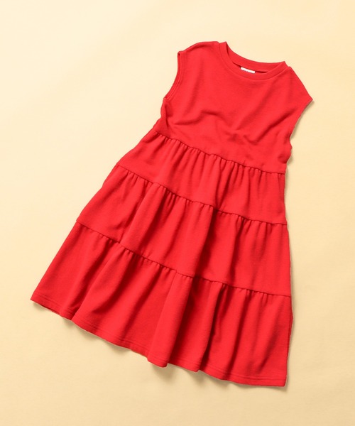 BREEZE（ブリーズ）の「【WEB限定】ティアードワンピース（ワンピース・キッズ・イエロー/ミント/レッド/ブラック・140/130/120/110/100/90/80）」の9枚目の写真