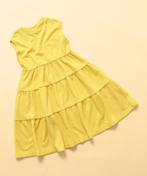 BREEZE（ブリーズ）の「【WEB限定】ティアードワンピース（ワンピース・キッズ・イエロー/ミント/レッド/ブラック・140/130/120/110/100/90/80）」の8枚目の写真