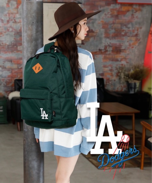 MLB(メジャーリーグベースボール)の「MLB COADURAデイパック(バックパック/リュック・レディース・ダークグリーン/レッド/ブラック/ライトブルー/ブラウン/ライトグリーン/ネイビー/ブラック系その他/レッド系その他/ベージュ・FREE)」の6枚目の写真