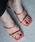mirem�i�~�����j�́uMacaron teardrop heel sandals�i�T���_���j�v�b�T�[�����s���N