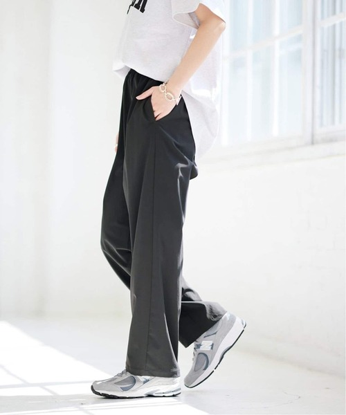 ジャーナルスタンダード モノトーンプリントパンツ ワイドパンツ 2024SS 追加4》ナイロンストレッチワイドパンツ（その他パンツ