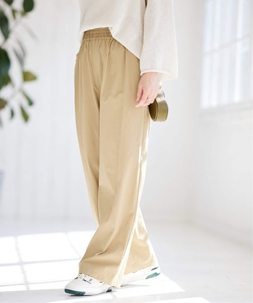 JOURNAL STANDARD（ジャーナルスタンダード）の「《追加4》ナイロンストレッチワイドパンツ（その他パンツ・レディース・アイボリー/ブルー/ブラック/ベージュ・38/40/34/36）」の21枚目の写真