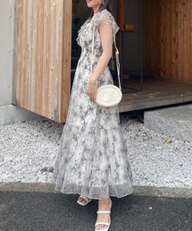 rienda（リエンダ）の「エンブロイダリーチュールフレアスリーブ