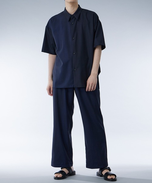 UNITED TOKYO（ユナイテッドトウキョウ）の「URBAN DYED イージーパンツ｜セットアップ着用可能（スラックス・メンズ・ネイビー/オリーブ・1/2）」の12枚目の写真