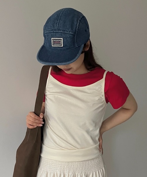 GIUNON(ジウノン)の「denim flat cap / デニムフラットキャップ(キャップ・レディース・ブルー・FREE)」の16枚目の写真