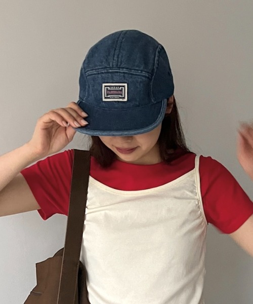GIUNON(ジウノン)の「denim flat cap / デニムフラットキャップ(キャップ・レディース・ブルー・FREE)」の17枚目の写真