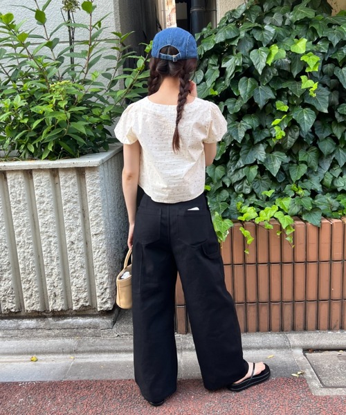 GIUNON(ジウノン)の「denim flat cap / デニムフラットキャップ(キャップ・レディース・ブルー・FREE)」の12枚目の写真