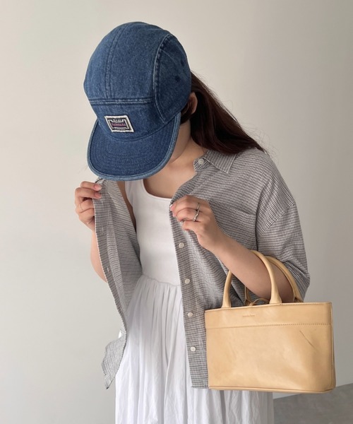 GIUNON(ジウノン)の「denim flat cap / デニムフラットキャップ(キャップ・レディース・ブルー・FREE)」の14枚目の写真