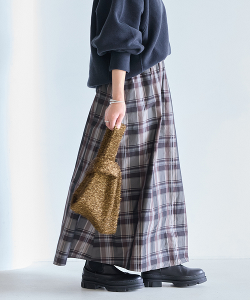 JOURNAL STANDARD(ジャーナルスタンダード)の「キラキラニットバッグ(トートバッグ・レディース・ネイビー/ブラウン/シルバー・FREE)」の8枚目の写真