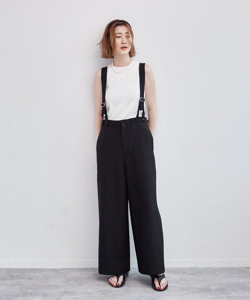 OUTDOOR PRODUCTS（アウトドアプロダクツ）の「追加3 アメスリサスペンダーパンツSET（スラックス・レディース・ブラック・36/38）」の21枚目の写真