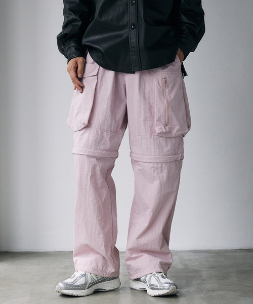 JOURNAL STANDARD(ジャーナルスタンダード)の「NULL TOKYO × JOURNAL STANDARD C/N コンバーチブルパンツ(カーゴパンツ・メンズ・ピンク/ベージュ/ブラック/カーキ・MEDIUM/LARGE/X-LARGE)」の1枚目の写真
