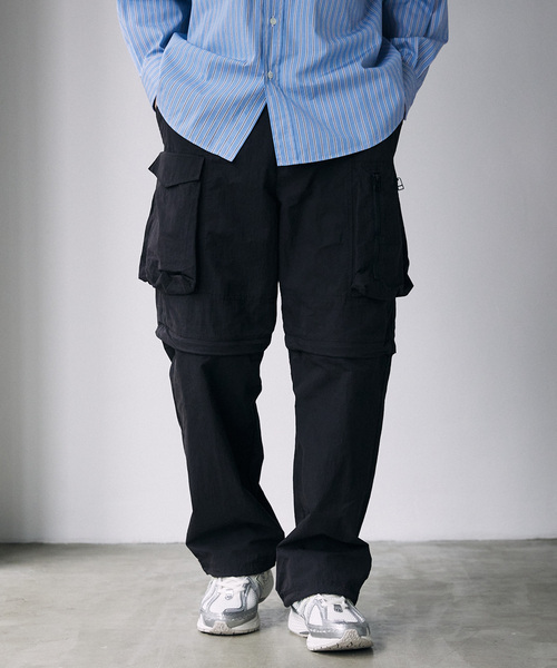 JOURNAL STANDARD(ジャーナルスタンダード)の「NULL TOKYO × JOURNAL STANDARD C/N コンバーチブルパンツ(カーゴパンツ・メンズ・ピンク/ベージュ/ブラック/カーキ・MEDIUM/LARGE/X-LARGE)」の2枚目の写真
