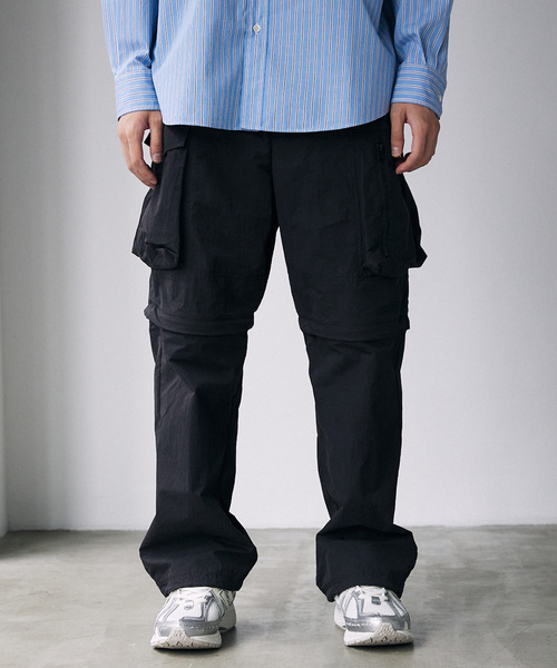 JOURNAL STANDARD(ジャーナルスタンダード)の「NULL TOKYO × JOURNAL STANDARD C/N コンバーチブルパンツ(カーゴパンツ・メンズ・ピンク/ベージュ/ブラック/カーキ・MEDIUM/LARGE/X-LARGE)」の8枚目の写真