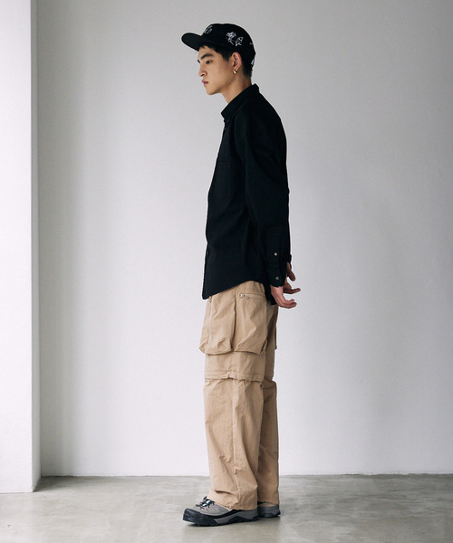 JOURNAL STANDARD(ジャーナルスタンダード)の「NULL TOKYO × JOURNAL STANDARD C/N コンバーチブルパンツ(カーゴパンツ・メンズ・ピンク/ベージュ/ブラック/カーキ・MEDIUM/LARGE/X-LARGE)」の21枚目の写真