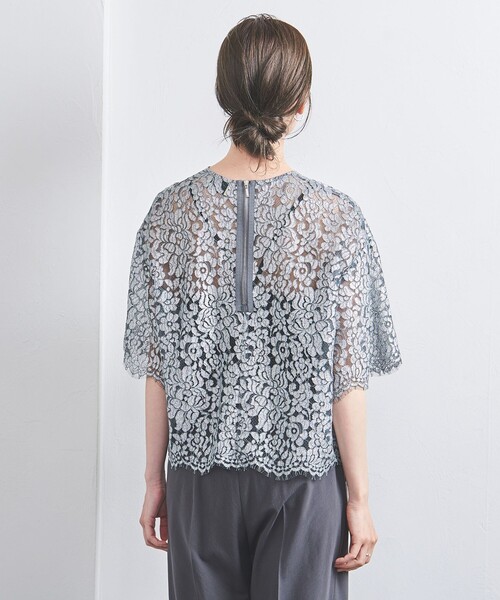 UNITED ARROWS（ユナイテッドアローズ）の「グリッターレース ブラウス（シャツ/ブラウス・レディース・シルバー・FREE）」の6枚目の写真