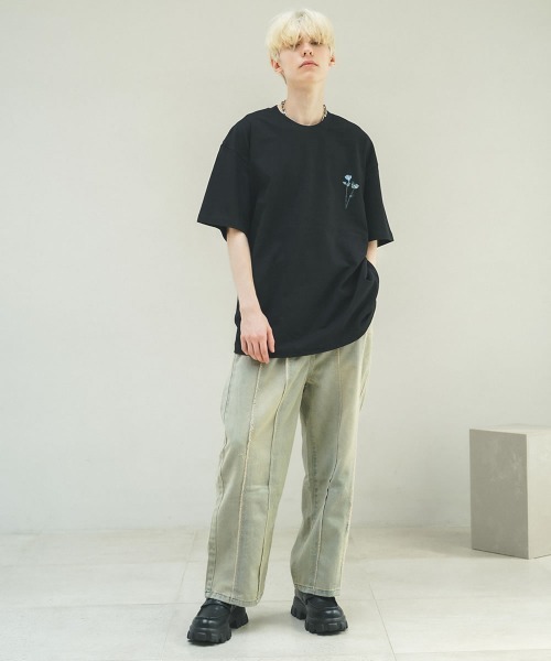 SOPHNET 24SS 半袖 オーバーサイズ ビッグ スウェット Tシャツ M セール】オーバーサイズOJISANグラフィック半袖Tシャツ（Tシャツ