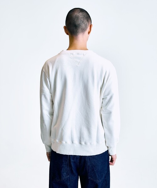 City Ambient Products（シティアンビエントプロダクツ）の「City Ambient Products: ダメージ グラフィック プリント スウェット（スウェット・メンズ・オフホワイト/クリーム/ロイヤルブルー/ダークグレー・SMALL/LARGE/MEDIUM）」の22枚目の写真